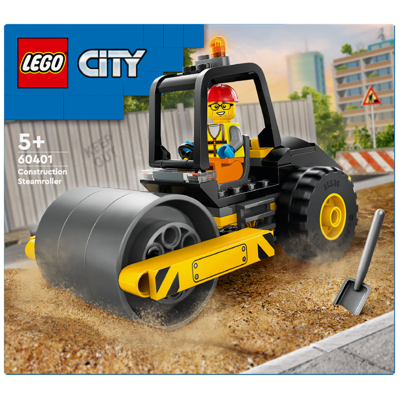 Laad de afbeelding in de Gallery-viewer, Lego 60401 City Vehicles Construction Steamroller
