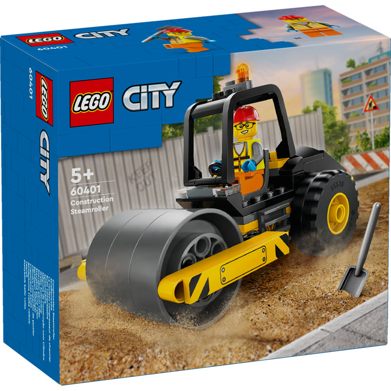 Laad de afbeelding in de Gallery-viewer, Lego 60401 City Vehicles Construction Steamroller
