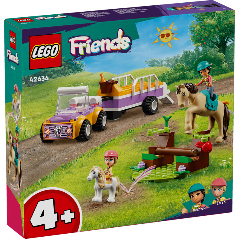 Laad de afbeelding in de Gallery-viewer, Lego Friends 42634 Paard En Pony Aanhangwagen
