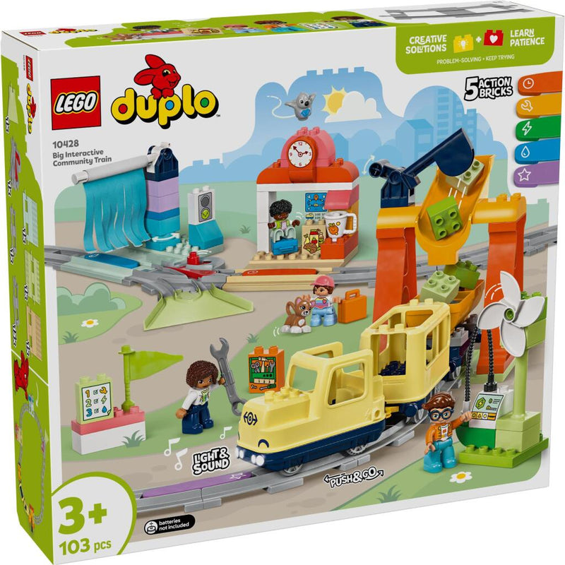 Laad de afbeelding in de Gallery-viewer, Lego Duplo 10428 Grote Interactieve Buurttrein
