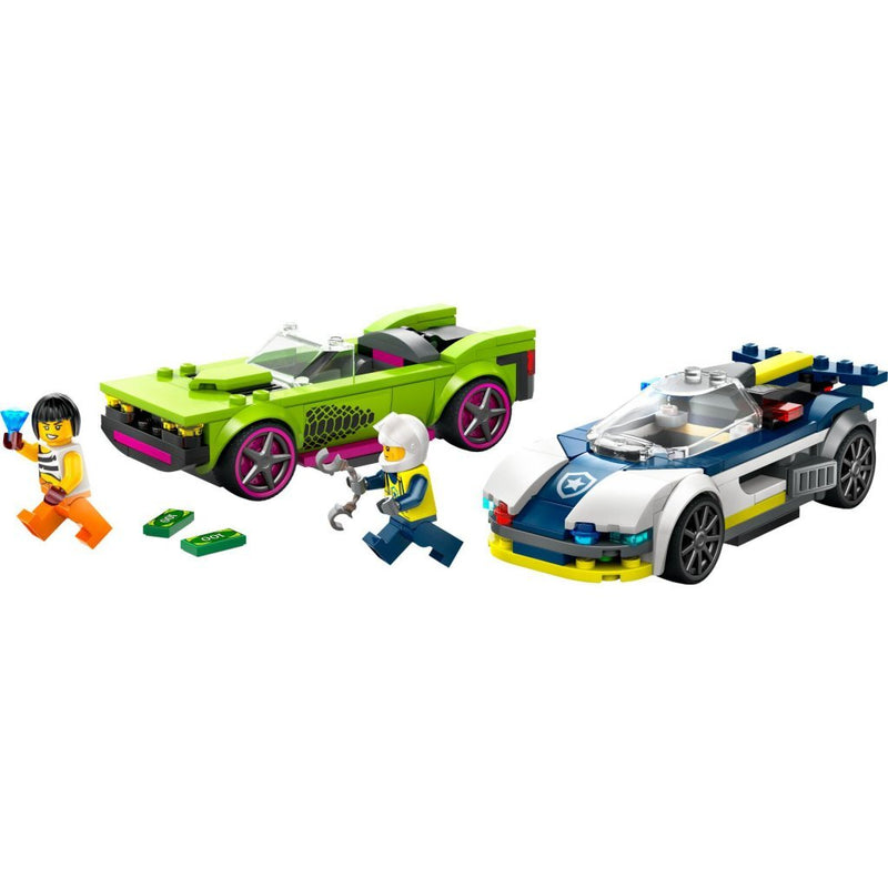 Laad de afbeelding in de Gallery-viewer, Lego City 60415 Politiewagen En Snelle Achtervolging
