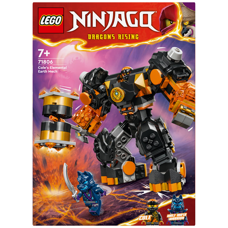 Laad de afbeelding in de Gallery-viewer, Lego Ninjago 71806 Coles Elementaire Aardemecha
