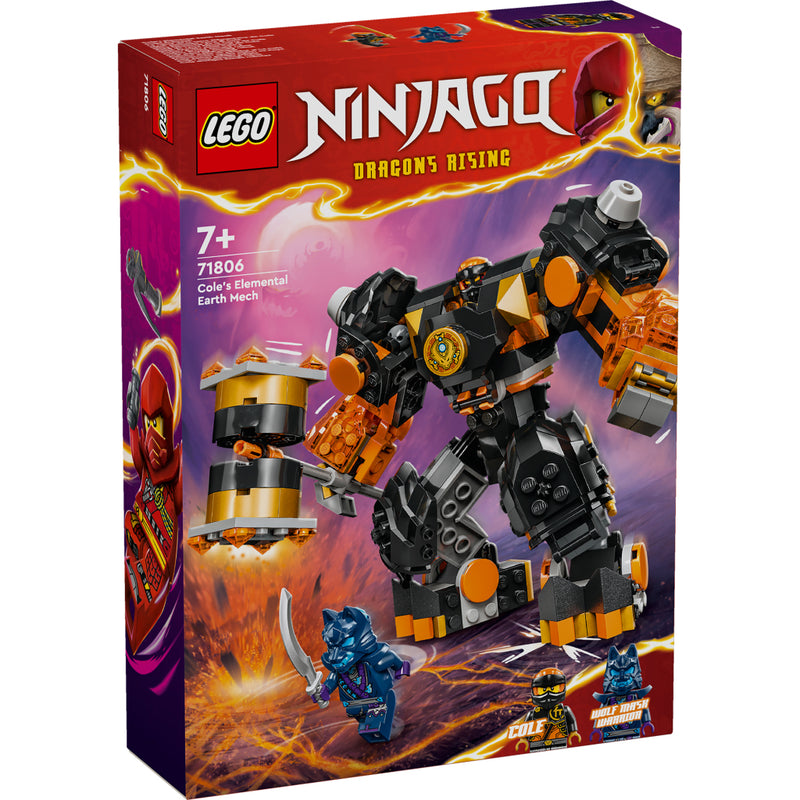 Laad de afbeelding in de Gallery-viewer, Lego Ninjago 71806 Coles Elementaire Aardemecha
