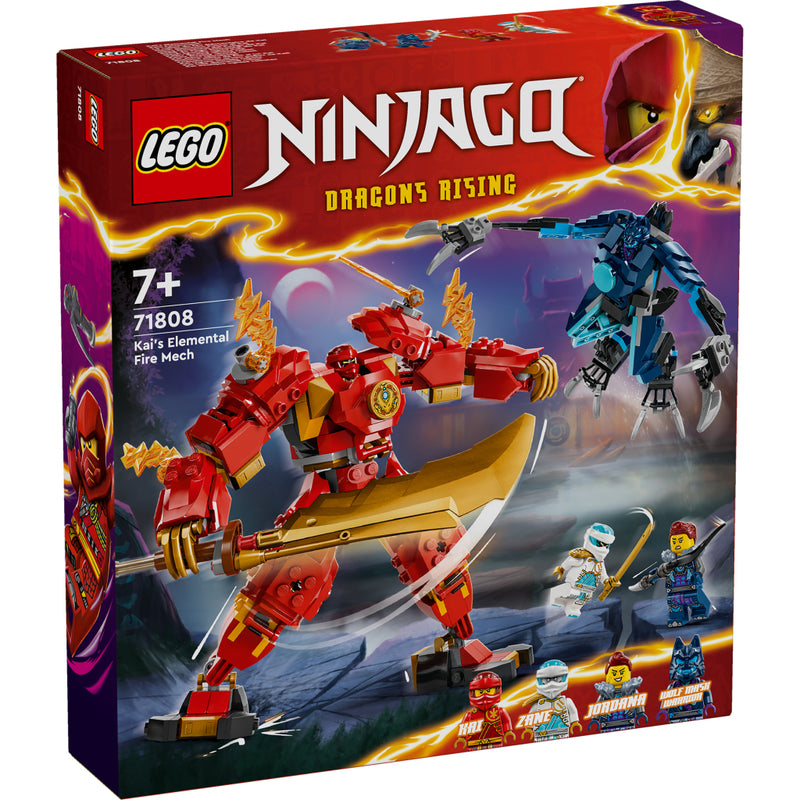 Laad de afbeelding in de Gallery-viewer, Lego Ninjago 71808 Kais Elementaire Vuurmecha
