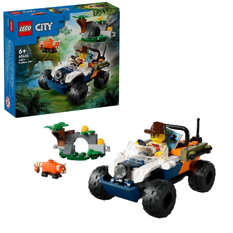 Laad de afbeelding in de Gallery-viewer, Lego 60424 City Exploration Jungle Atv Rode Panda
