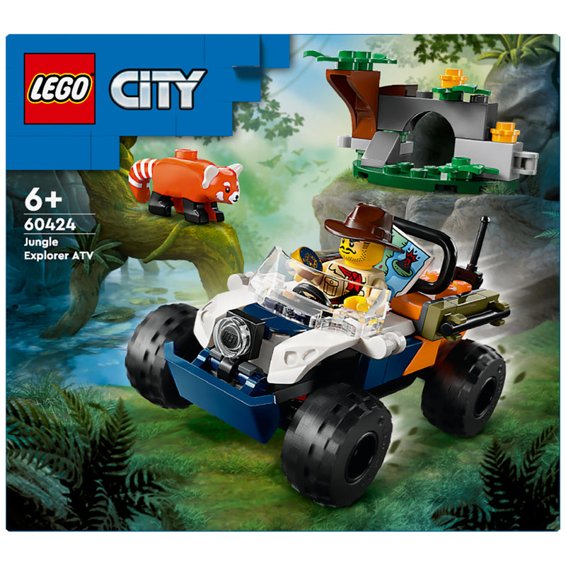 Laad de afbeelding in de Gallery-viewer, Lego 60424 City Exploration Jungle Atv Rode Panda
