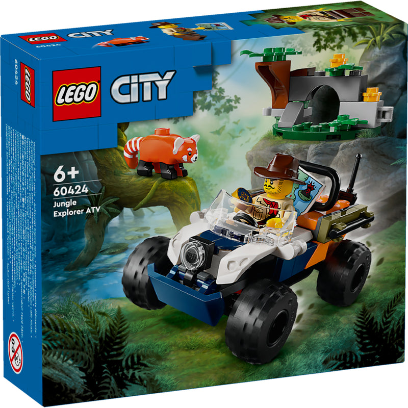 Laad de afbeelding in de Gallery-viewer, Lego 60424 City Exploration Jungle Atv Rode Panda
