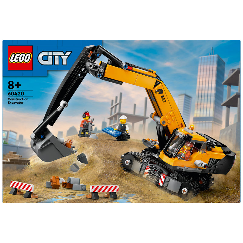 Laad de afbeelding in de Gallery-viewer, Lego 60420 City Great Vehicles Gele Graafmachine
