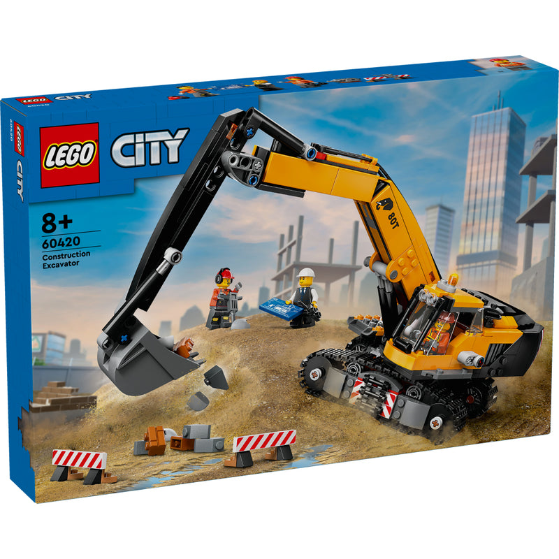 Laad de afbeelding in de Gallery-viewer, Lego 60420 City Great Vehicles Gele Graafmachine
