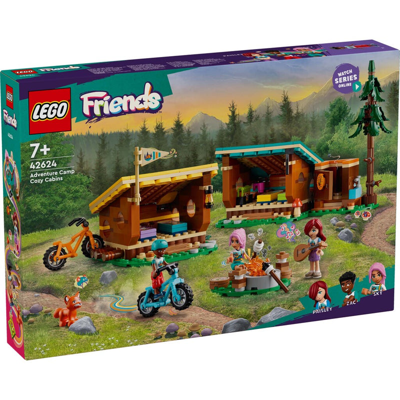 Laad de afbeelding in de Gallery-viewer, Lego 42624 Friends Avonturenkamp Knusse Boshutten
