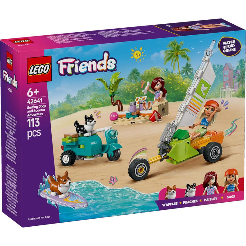 Laad de afbeelding in de Gallery-viewer, Lego Friends 42641 Surf- En Scooterplezier Met De Honden
