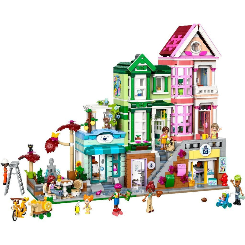 Laad de afbeelding in de Gallery-viewer, Lego Friends 42670 Heartlake City Appartementen En Winkels

