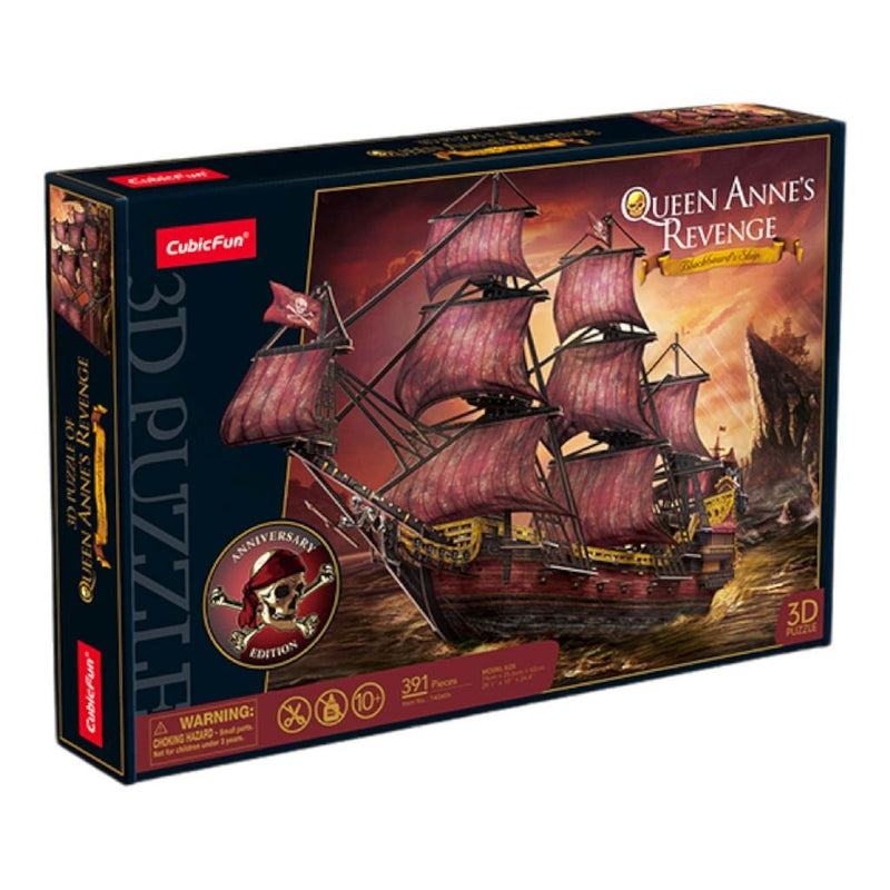 Laad de afbeelding in de Gallery-viewer, Cubic Fun 3D Puzzel Queen Anne Revenge 391 Stukjes
