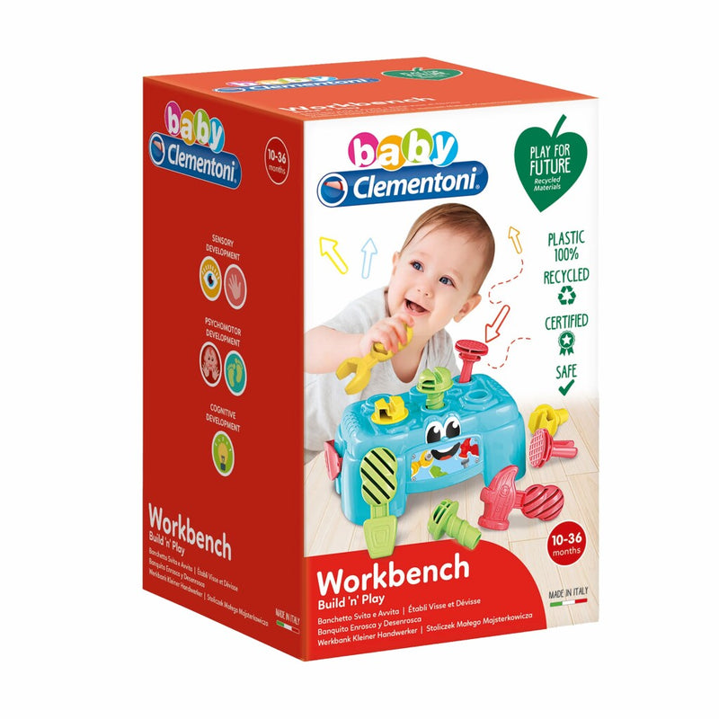 Laad de afbeelding in de Gallery-viewer, Clementoni Baby Werkbank 9-Delig

