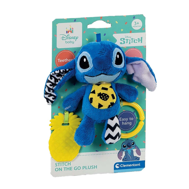 Laad de afbeelding in de Gallery-viewer, Clementoni Baby Disney Stitch Soft Rattle Blauw/Geel
