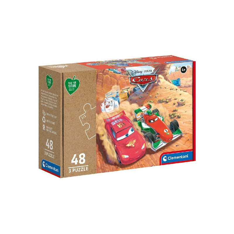 Laad de afbeelding in de Gallery-viewer, Clementoni Puzzel Disney Cars 3X48 Stukjes
