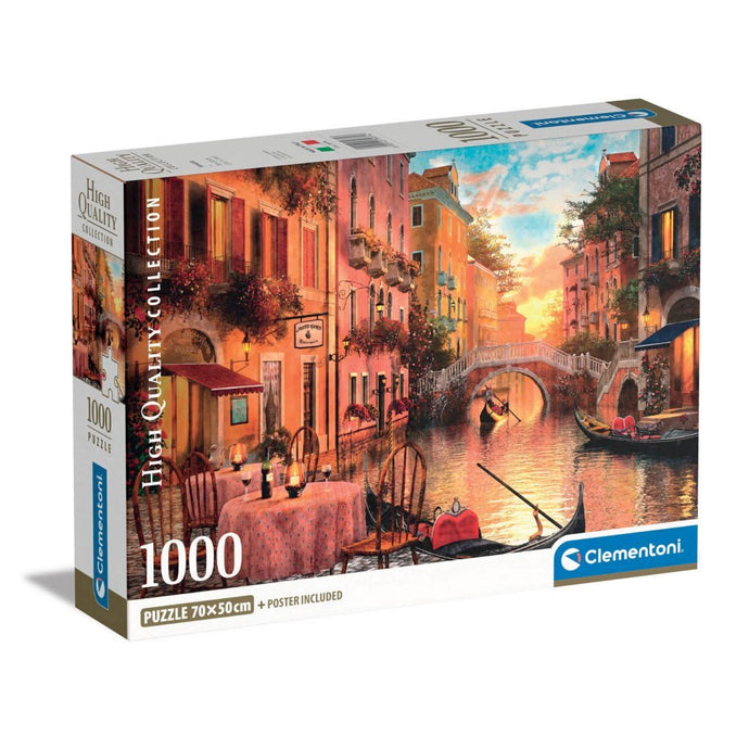 Clementoni High Quality Collection Puzzel + Poster VenetiË 1000 Stukjes