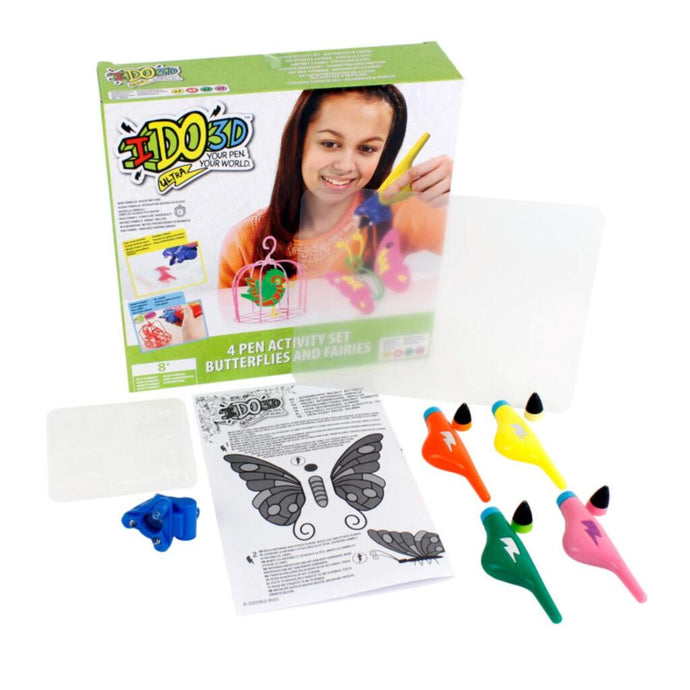 Overige Merken Ido3D Ultra 4 Pen Set Butterfly &Amp; Fairies