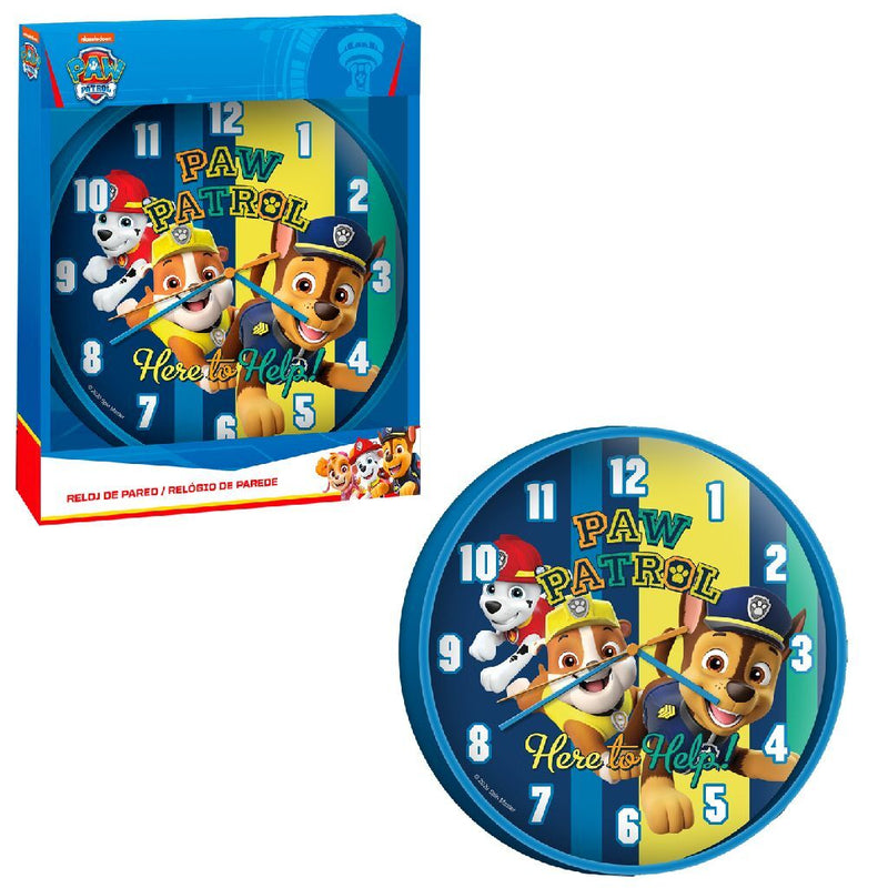 Laad de afbeelding in de Gallery-viewer, Paw Patrol Wandklok 25 Cm Blauw
