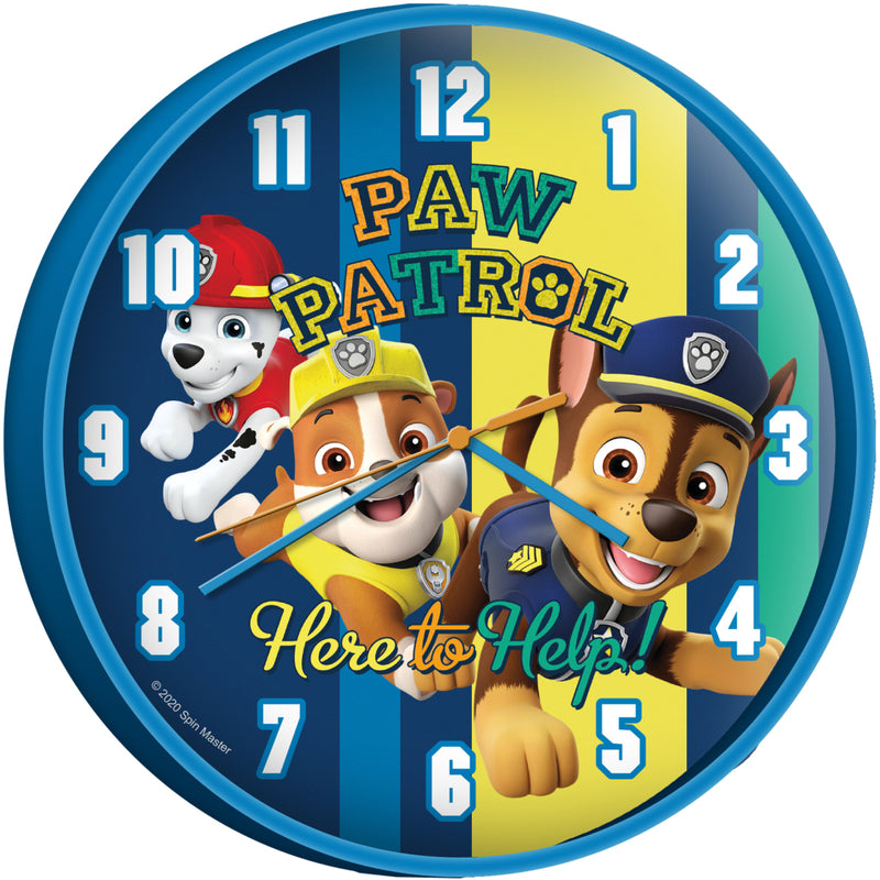 Laad de afbeelding in de Gallery-viewer, Paw Patrol Wandklok 25 Cm Blauw
