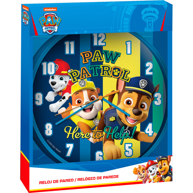 Laad de afbeelding in de Gallery-viewer, Paw Patrol Wandklok 25 Cm Blauw
