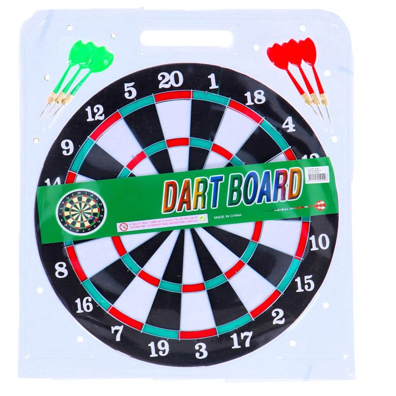 Laad de afbeelding in de Gallery-viewer, Overige Merken Dartboard Tweezijdig + 6 Pijlen 37 Cm
