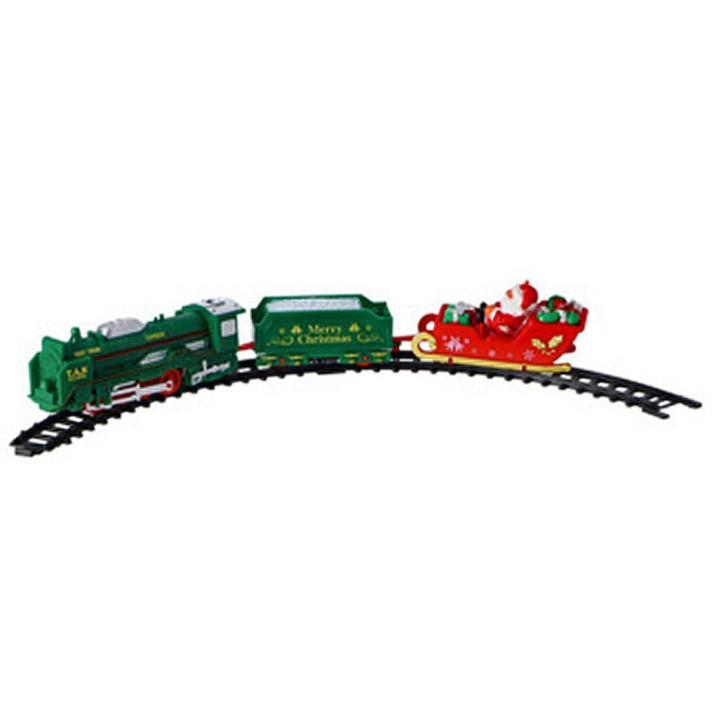 Laad de afbeelding in de Gallery-viewer, Overige Merken Kersttrein Met Licht En Geluid 25-Delig
