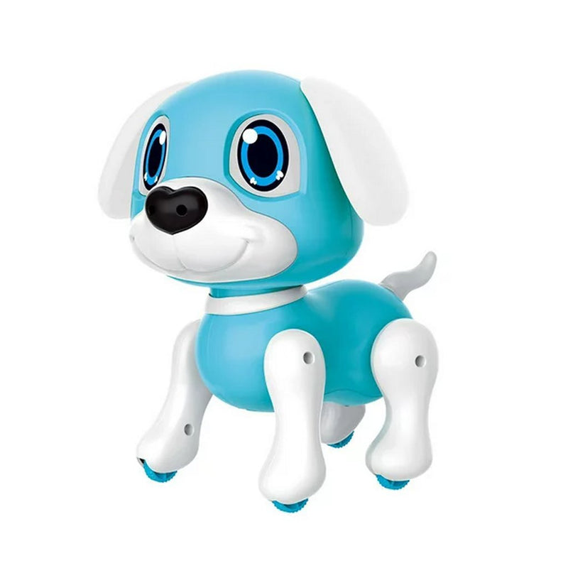 Laad de afbeelding in de Gallery-viewer, Overige Merken Robot Puppy Rick 20 Cm + Licht En Geluid Blauw/Wit
