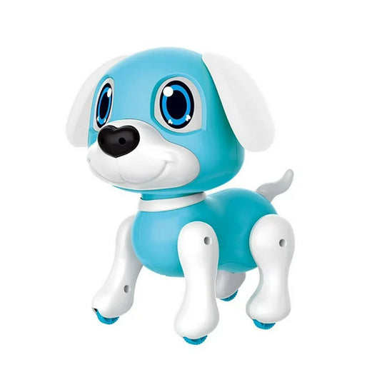 Overige Merken Robot Puppy Rick 20 Cm + Licht En Geluid Blauw/Wit