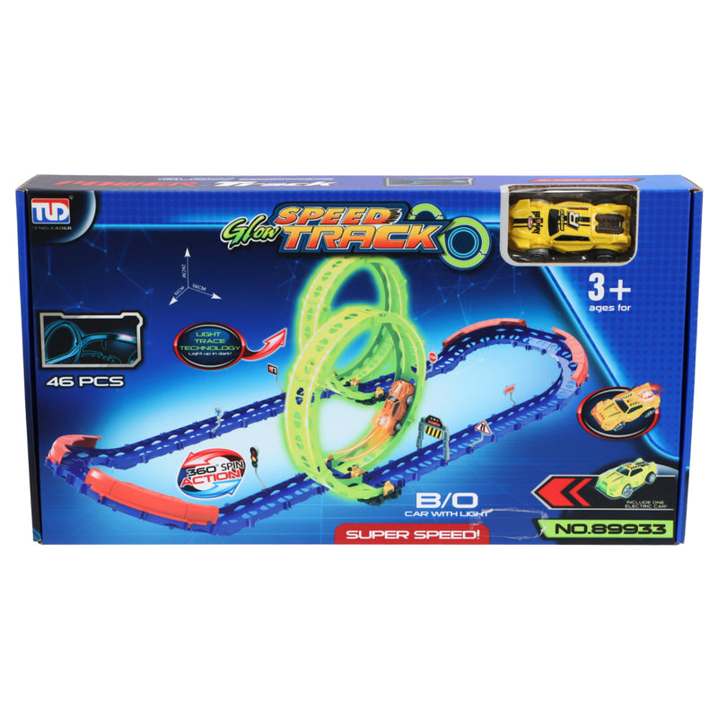 Laad de afbeelding in de Gallery-viewer, Overige Merken Speedtrack Glow In The Dark 46-Delig
