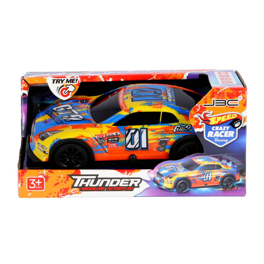 Overige Merken Speed Crazy Racer Thunder Raceauto 20 Cm + Licht En Geluid Assorti