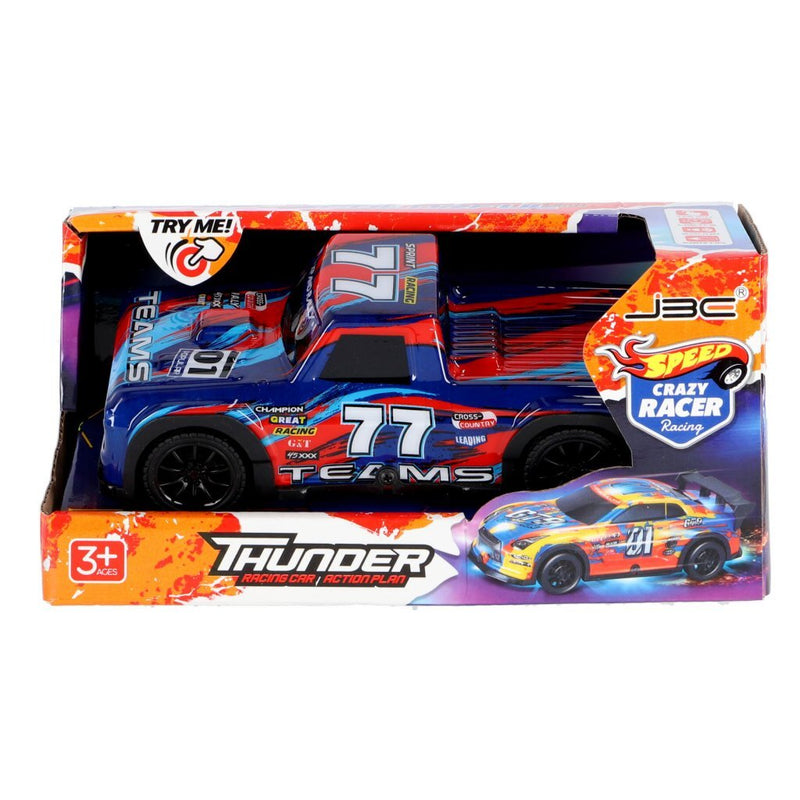 Laad de afbeelding in de Gallery-viewer, Overige Merken Speed Crazy Racer Thunder Raceauto 20 Cm + Licht En Geluid Assorti
