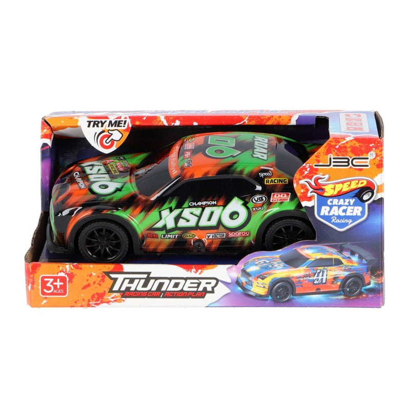 Laad de afbeelding in de Gallery-viewer, Overige Merken Speed Crazy Racer Thunder Raceauto 20 Cm + Licht En Geluid Assorti
