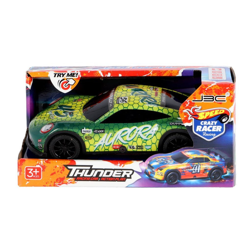 Laad de afbeelding in de Gallery-viewer, Overige Merken Speed Crazy Racer Thunder Raceauto 20 Cm + Licht En Geluid Assorti

