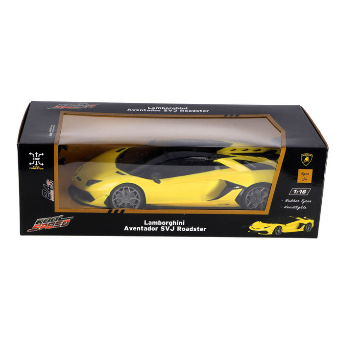 Kool Speed Rc Lamborghini Aventador Svj Roadster 1:16 + Licht Geel