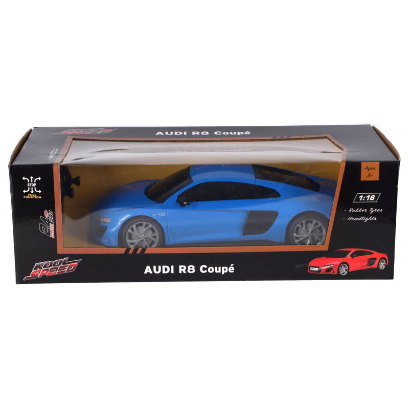 Laad de afbeelding in de Gallery-viewer, Kool Speed Rc Audi Audi R8 V10 Coup&Eacute; 1:16 + Licht Blauw
