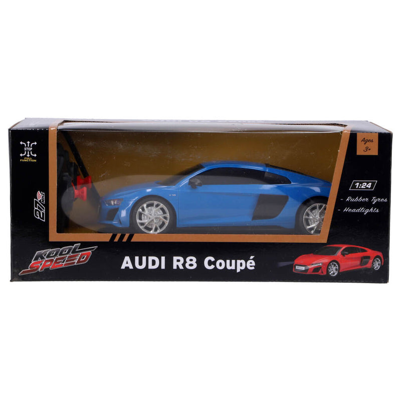 Laad de afbeelding in de Gallery-viewer, Kool Speed Rc Audi R8 V10 Coup&Eacute; 1:24 + Licht Blauw
