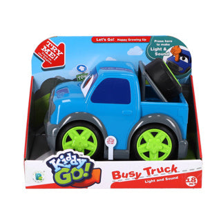 Laad de afbeelding in de Gallery-viewer, Overige Merken Kiddygo Pickup Truck 19 Cm + Licht En Geluid Blauw
