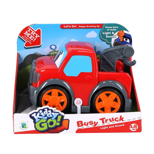 Overige Merken Kiddygo Busy Truck + Licht En Geluid Rood