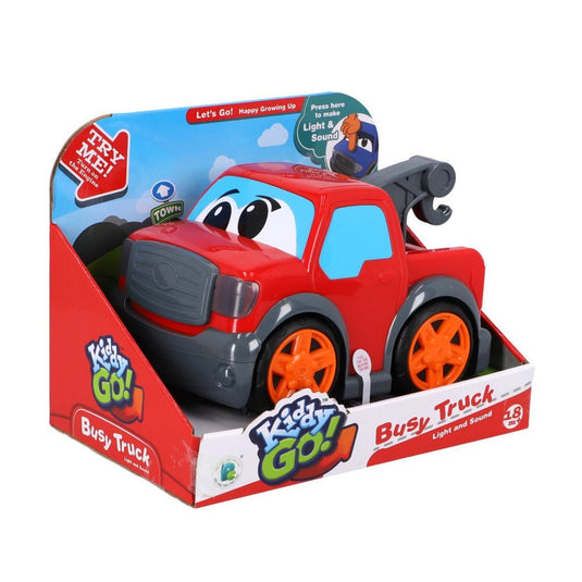 Overige Merken Kiddygo Busy Truck + Licht En Geluid Rood