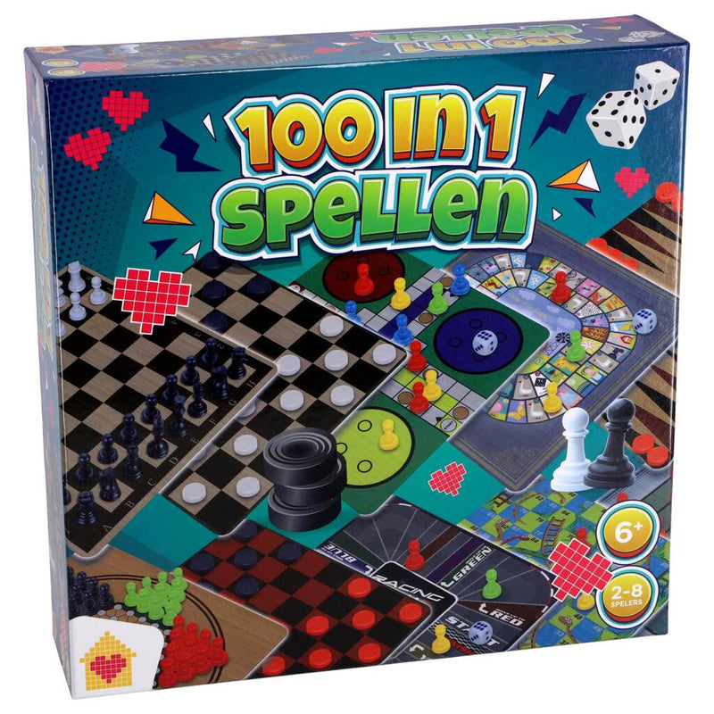 Laad de afbeelding in de Gallery-viewer, Overige Merken Spellendoos 100In1 Spellen

