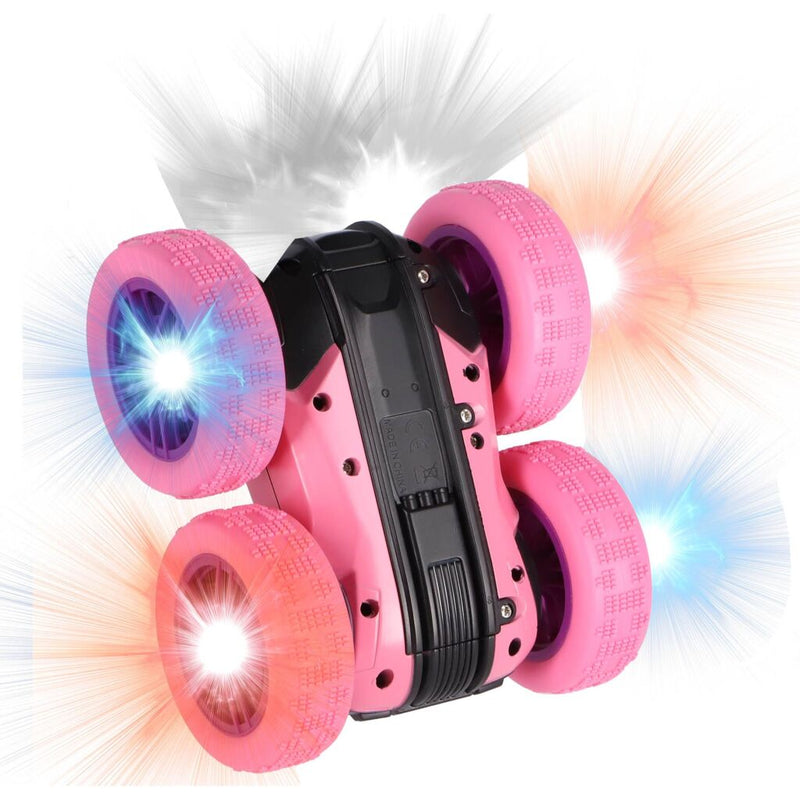 Laad de afbeelding in de Gallery-viewer, Rapid Wheels Rc Flipover Auto Roze + Licht
