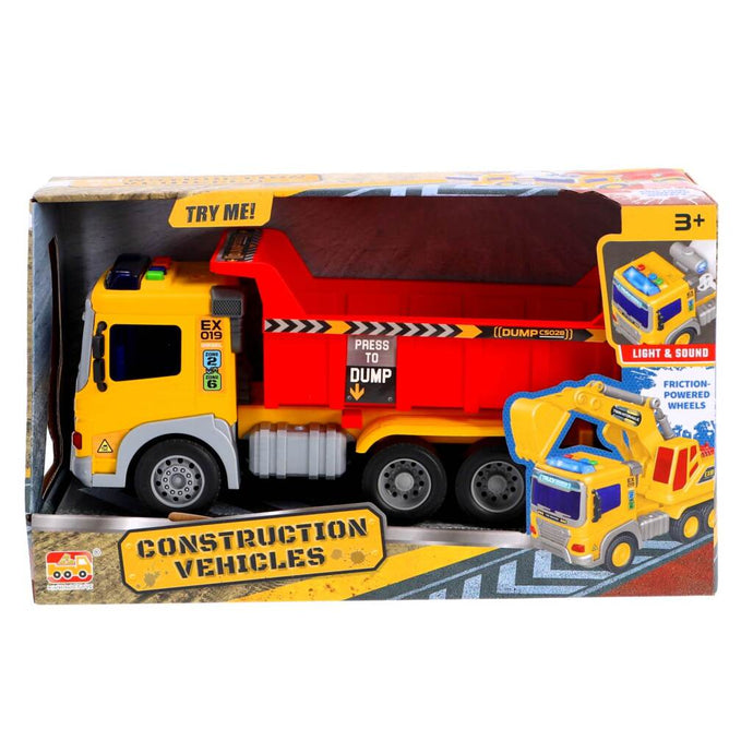 Overige Merken Constructie Truck 30 Cm + Licht En Geluid