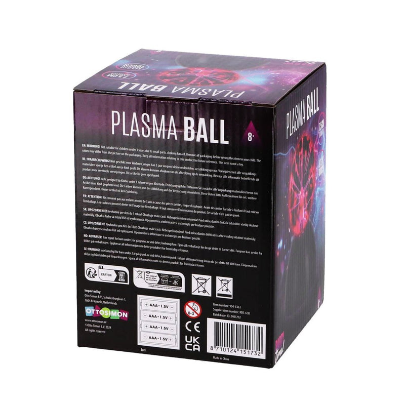 Laad de afbeelding in de Gallery-viewer, Overige Merken Party Time Plasma Bol 7.5 Cm Zwart
