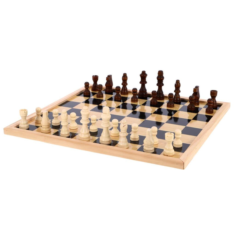 Laad de afbeelding in de Gallery-viewer, Overige Merken Houten Dam-Schaakbord 40X40 Cm
