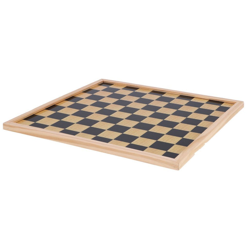 Laad de afbeelding in de Gallery-viewer, Overige Merken Houten Dam-Schaakbord 40X40 Cm
