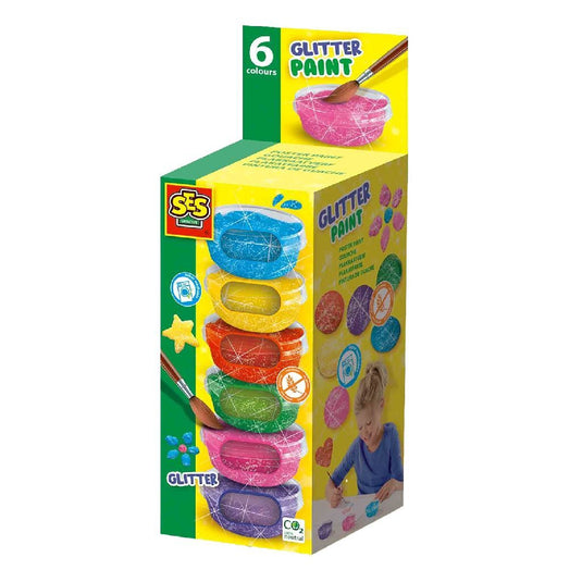 Ses Creative Plakkaatverf Glitter 6X45 Ml