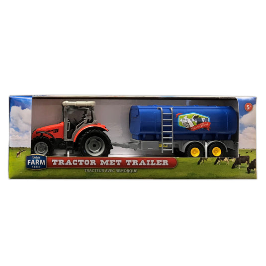 Dutch Farm Tractor Met Trailer 1:32