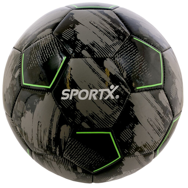 Laad de afbeelding in de Gallery-viewer, Sportx Voetbal 22 Cm 330-350 G Zwart/Grijs/Neon Groen
