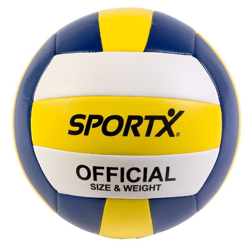 Laad de afbeelding in de Gallery-viewer, Sportx Official Volleybal 22 Cm Wit/Geel/Blauw
